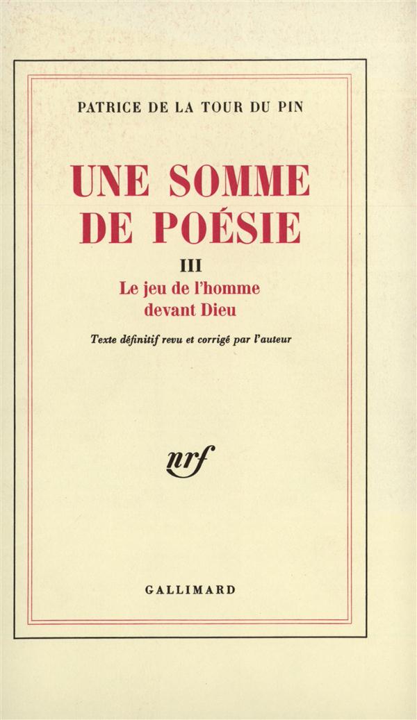 UNE SOMME DE POESIE - VOL03