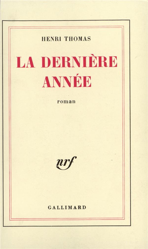 LA DERNIERE ANNEE