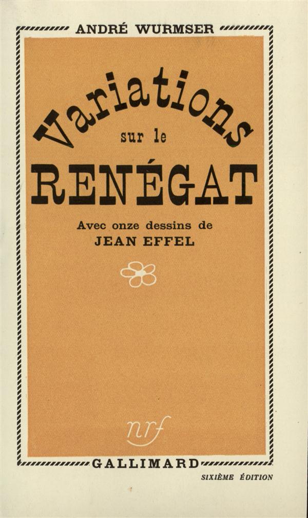 VARIATIONS SUR LE RENEGAT