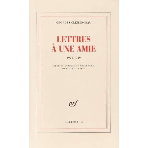 LETTRES A UNE AMIE - (1923-1929)