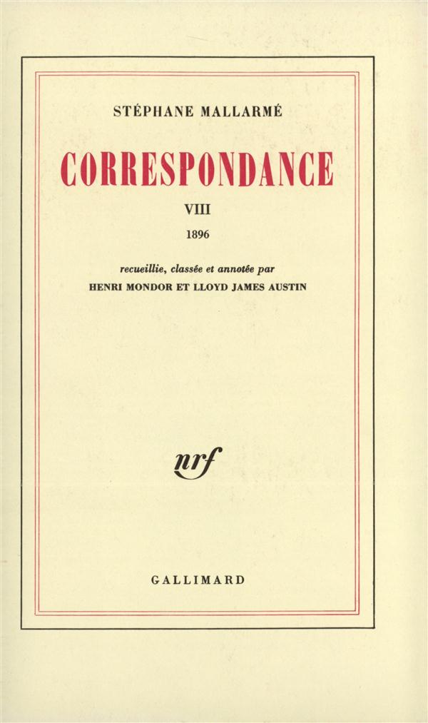CORRESPONDANCE - VOL08 - 1896
