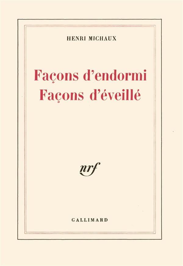 FACONS D'ENDORMI FACONS D'EVEILLE
