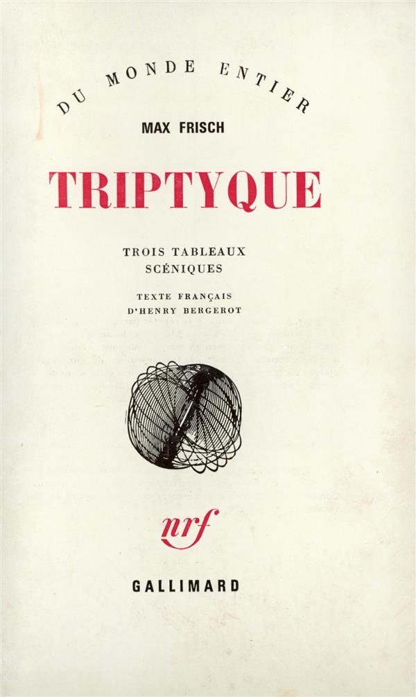TRIPTYQUE - TROIS TABLEAUX SCENIQUES