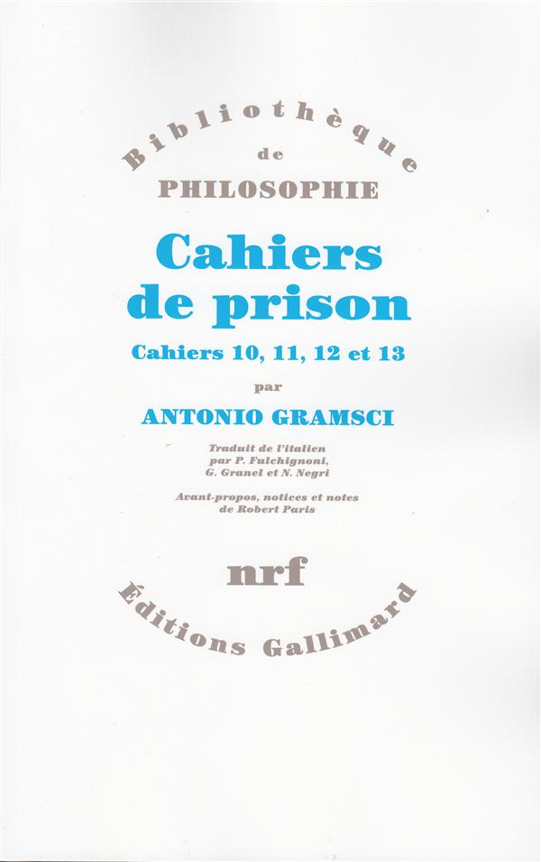 CAHIERS DE PRISON - VOL03 - CAHIERS 10 A 13