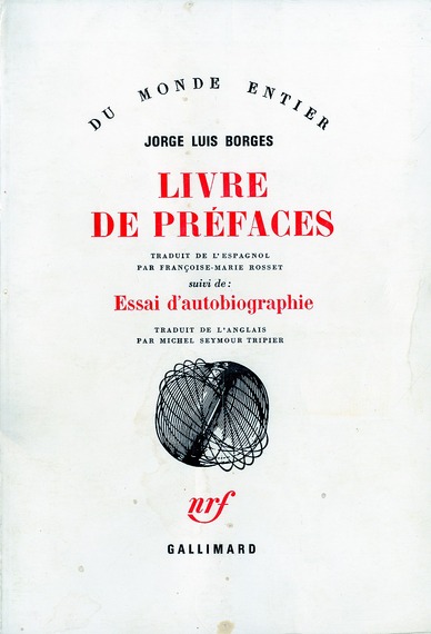 LIVRE DE PREFACES / ESSAI D'AUTOBIOGRAPHIE