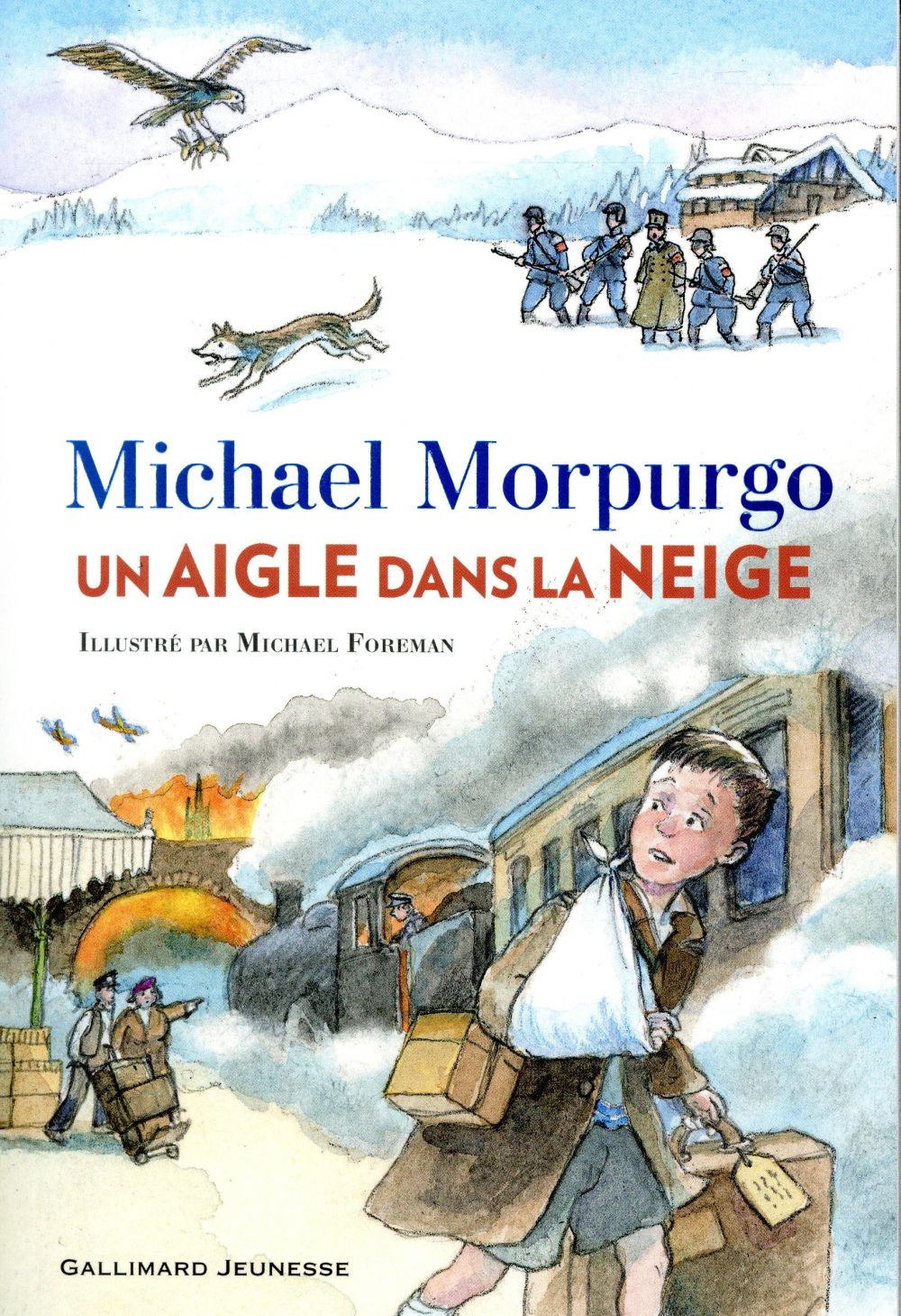 UN AIGLE DANS LA NEIGE