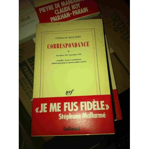 CORRESPONDANCE - VOL10 - NOVEMBRE 1897 - SEPTEMBRE 1898
