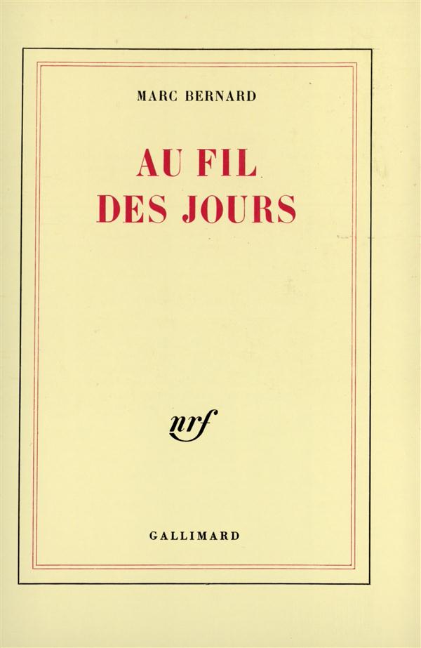 AU FIL DES JOURS RECIT