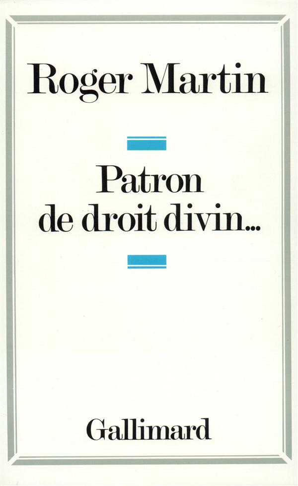 PATRON DE DROIT DIVIN...