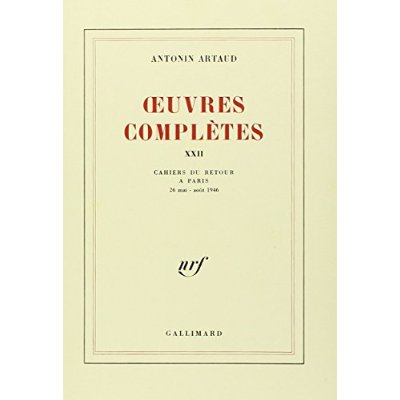 OEUVRES COMPLETES (TOME 22)
