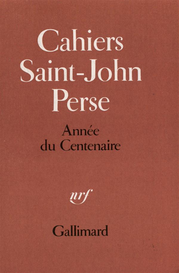 CAHIER DU CENTENAIRE