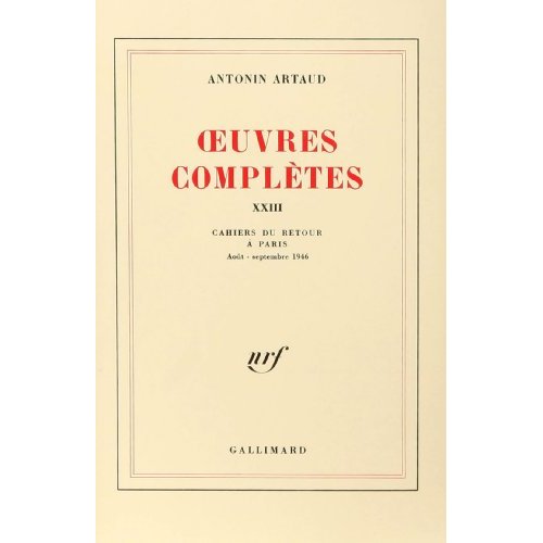 OEUVRES COMPLETES (TOME 23)