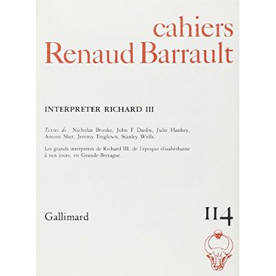 CAHIERS RENAUD BARRAULT - INTERPRETER RICHARD III