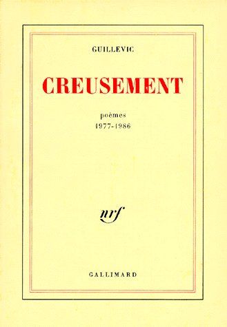 CREUSEMENT - POEMES 1977-1986