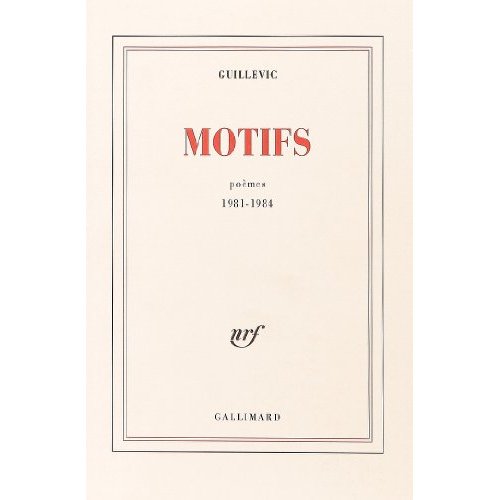 MOTIFS - POEMES 1981-1984