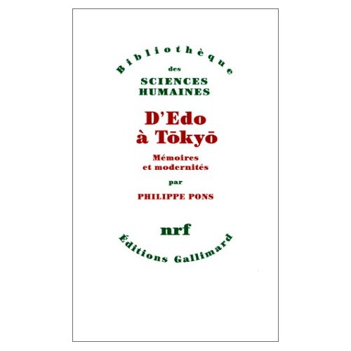 D'EDO A TOKYO MEMOIRES ET MODERNITES