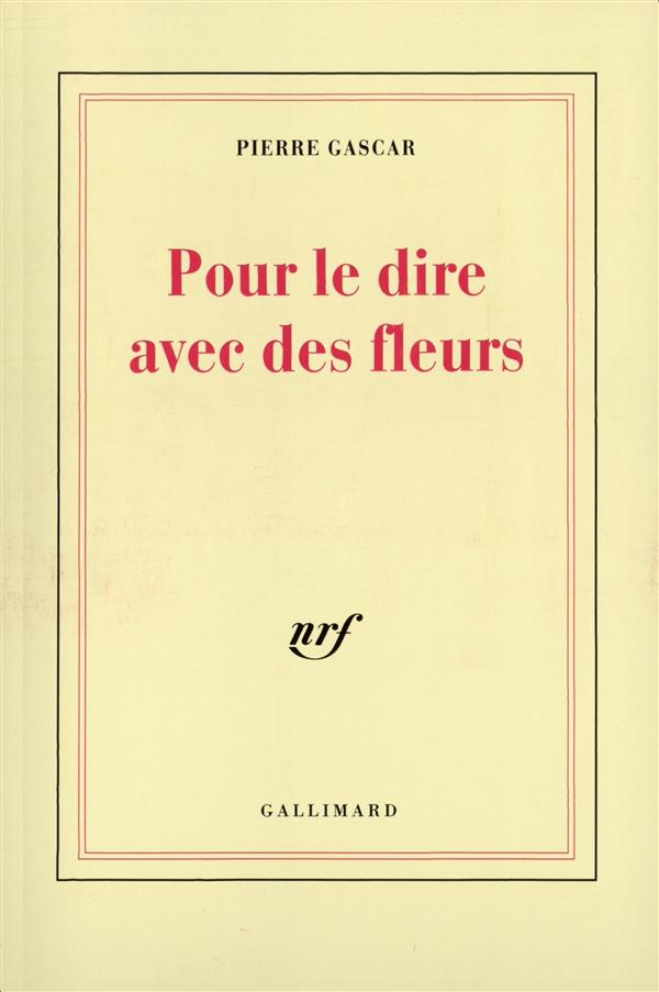 POUR LE DIRE AVEC DES FLEURS