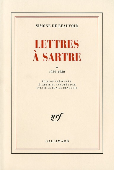 LETTRES A SARTRE (TOME 1-1930-1939)