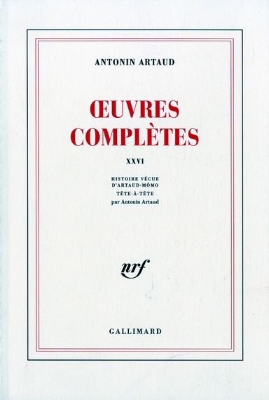 OEUVRES COMPLETES (TOME 26)