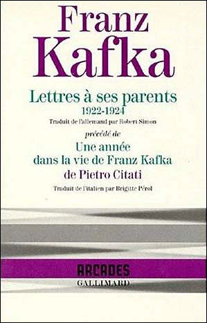 LETTRES A SES PARENTS - (1922-1924)