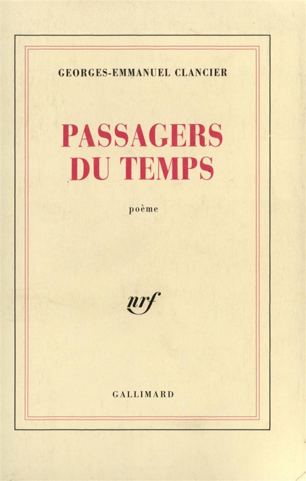 PASSAGERS DU TEMPS
