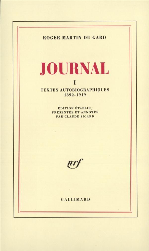 JOURNAL (TOME 1-1892-1919)