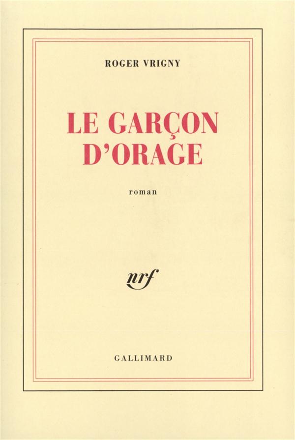 LE GARCON D'ORAGE