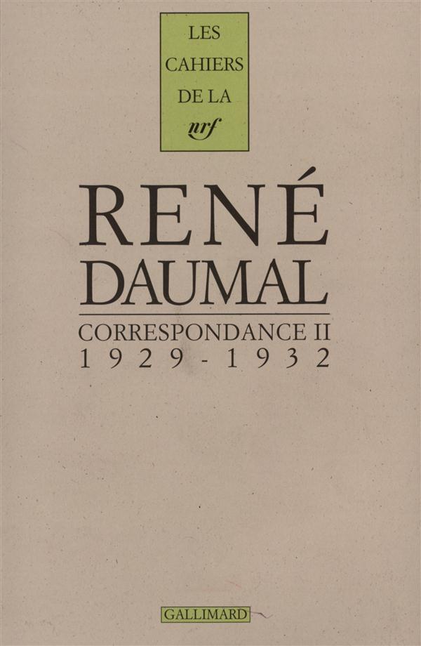 CORRESPONDANCE (TOME 2-1929-1932)