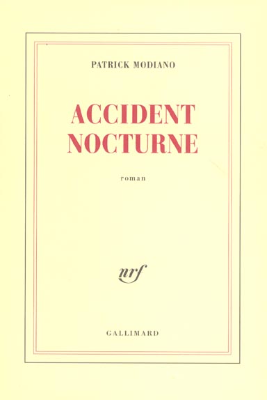 ACCIDENT NOCTURNE ROMAN