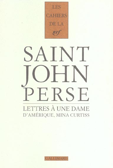 LETTRES A UNE DAME D'AMERIQUE, MINA CURTISS - (1951-1973)