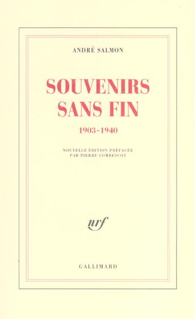SOUVENIRS SANS FIN - 1903-1940)