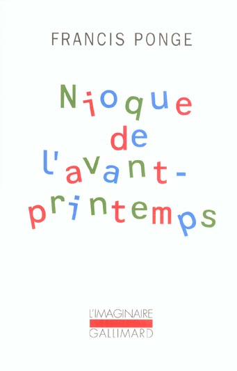 NIOQUE DE L'AVANT-PRINTEMPS
