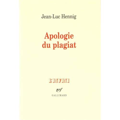 APOLOGIE DU PLAGIAT