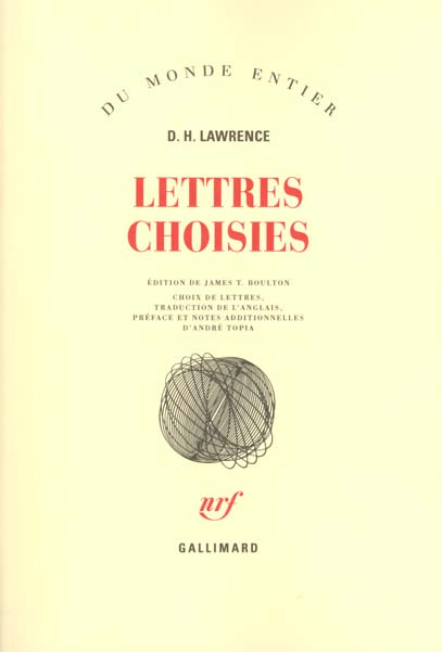 LETTRES CHOISIES