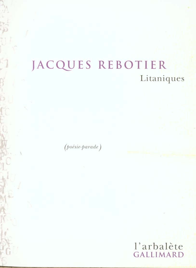 LITANIQUES - POESIE-PARADE