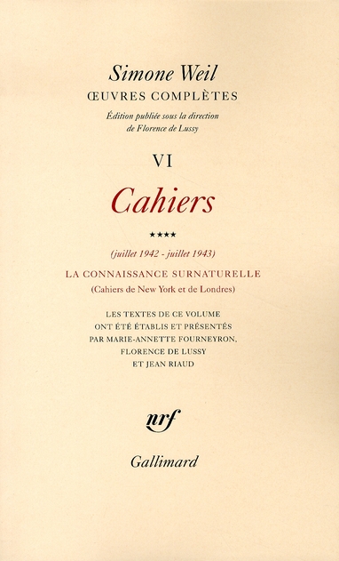 OEUVRES COMPLETES - VOL06 - CAHIERS (JUILLET 1942 - JUILLET 1943) 4