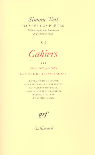 OEUVRES COMPLETES - VOL06 - CAHIERS (FEVRIER 1942 - JUIN 1942) 3