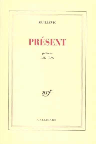 PRESENT - POEMES 1987-1997