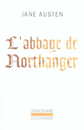 L'ABBAYE DE NORTHANGER