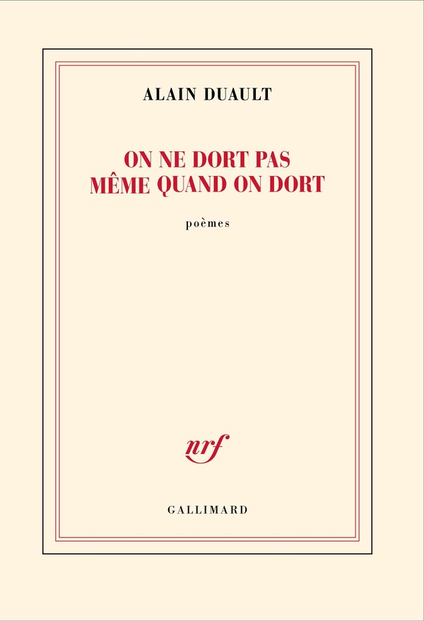 ON NE DORT PAS MEME QUAND ON DORT