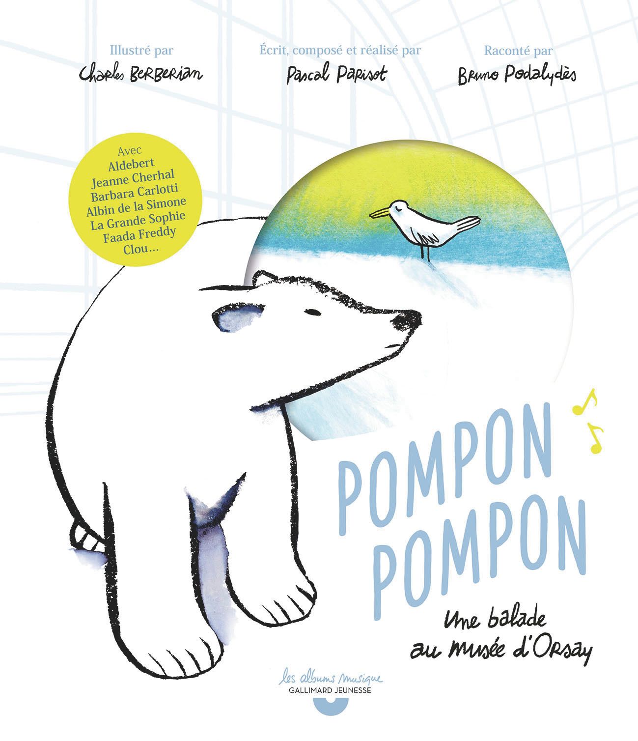 POMPON, POMPON - UNE BALADE AU MUSEE D'ORSAY-LIVRE-CD AVEC QR CODE