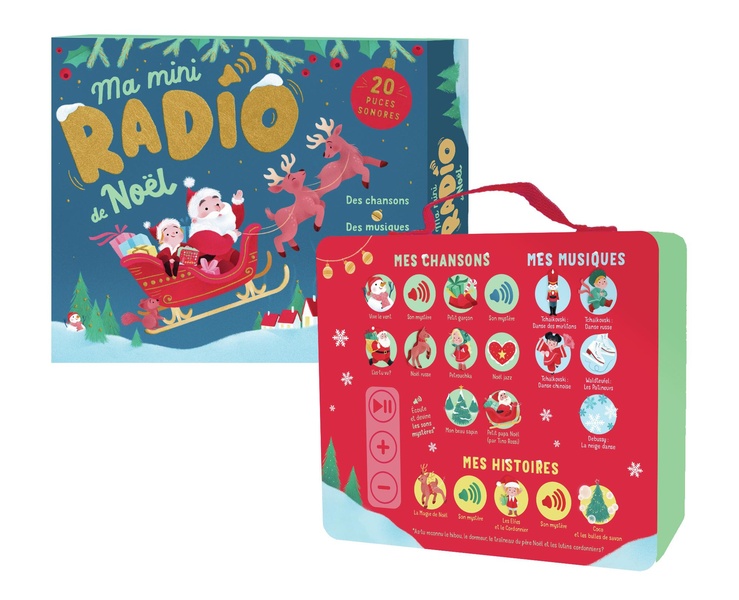 MA MINI-RADIO DE NOEL - DES CHANSONS - DES MUSIQUES - DES HISTOIRES - DES SONS-20 PUCES SONORES