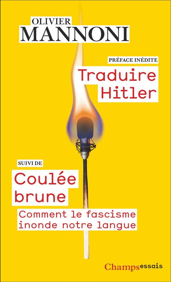 TRADUIRE HITLER SUIVI DE COULEE BRUNE