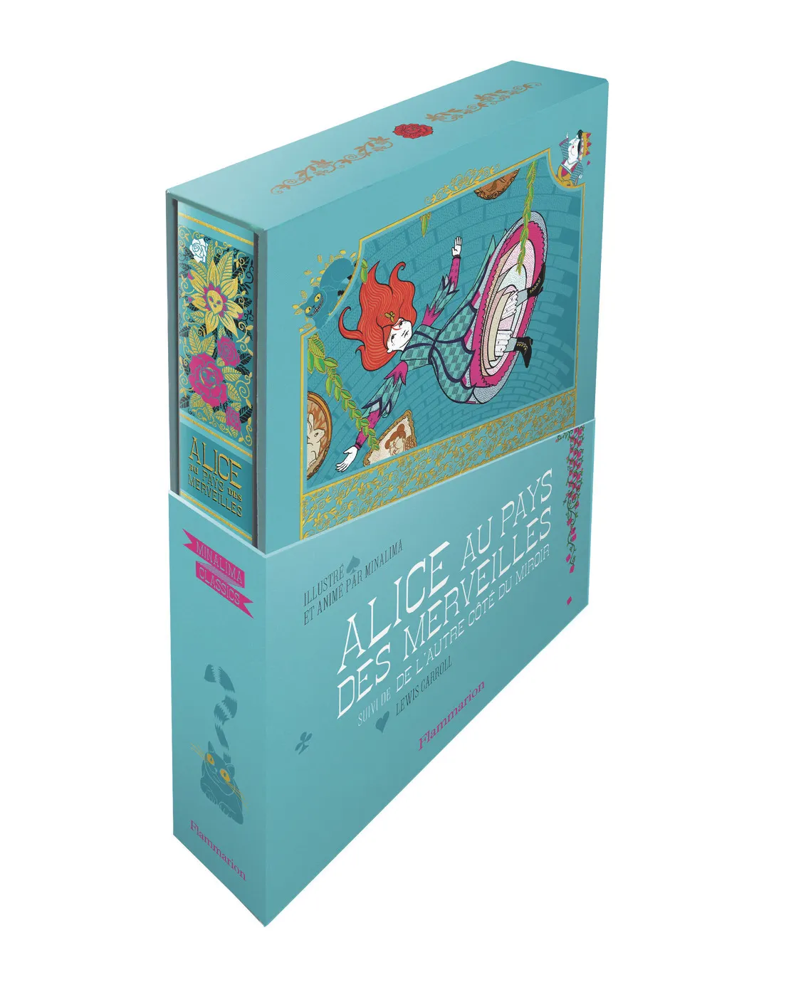 ALICE AU PAYS DES MERVEILLES SUIVI DE L'AUTRE COTE DU MIROIR - COFFRET