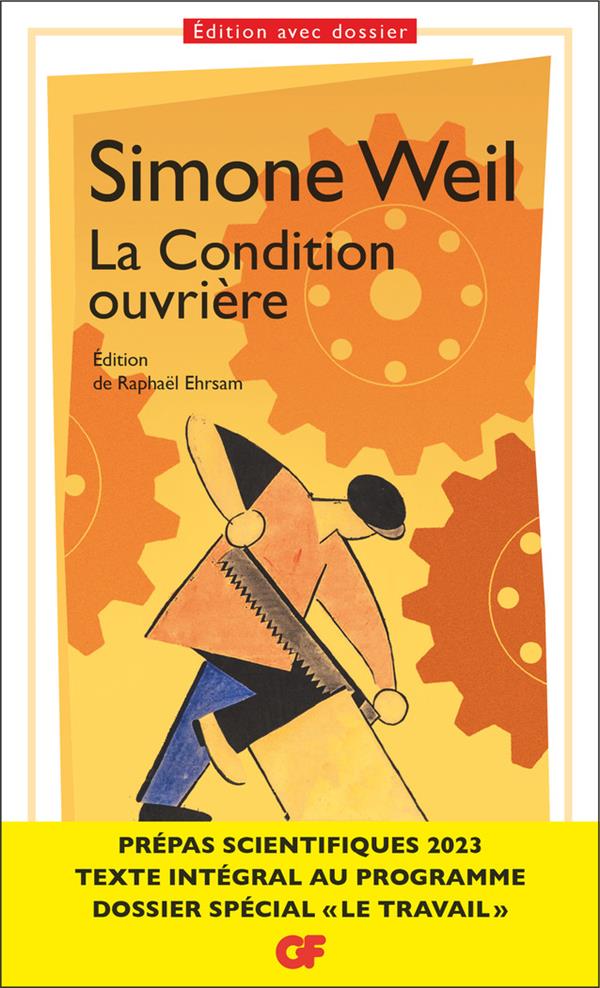 LA CONDITION OUVRIERE - PREPAS SCIENTIFIQUES 2023