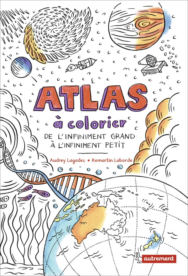 ATLAS A COLORIER - DE L'INFINIMENT GRAND A L'INFINIMENT PETIT