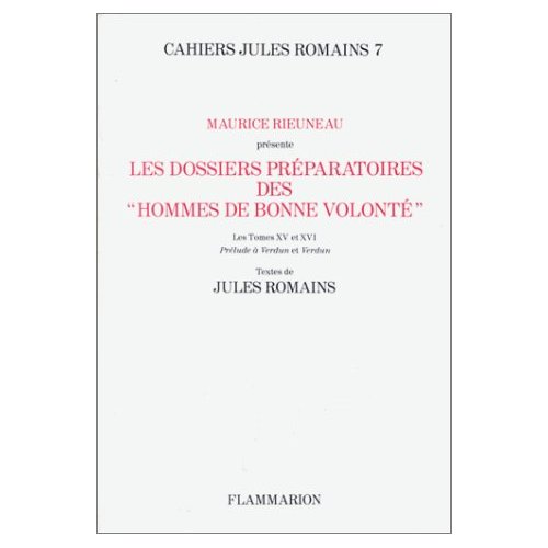 LES ROMAINS - T07 - LES DOSSIERS PREPARATOIRES DES HOMMES DE BONNE VOLONTE TOMES XV ET XVI