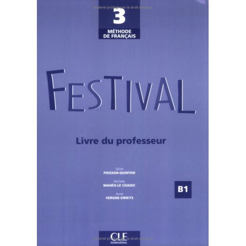 FESTIVAL 3 DE FRANCAIS LIVRE DU PROFESSEUR