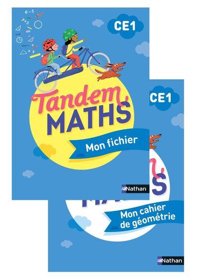 TANDEM - MATHS CE1 - FICHIER DE L'ELEVE + CAHIER GEOMETRIE