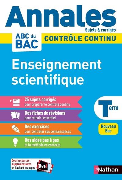 ANNALES BAC 2021 - ENSEIGNEMENT SCIENTIFIQUE TERMINALE - CORRIGE